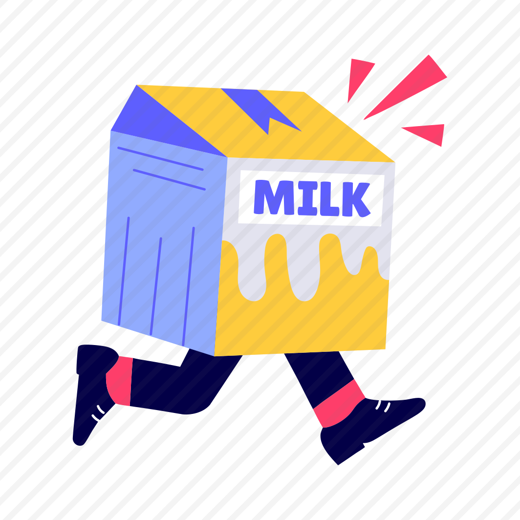 Milk Delivery, Running, Dairy, Grocery, Service preview