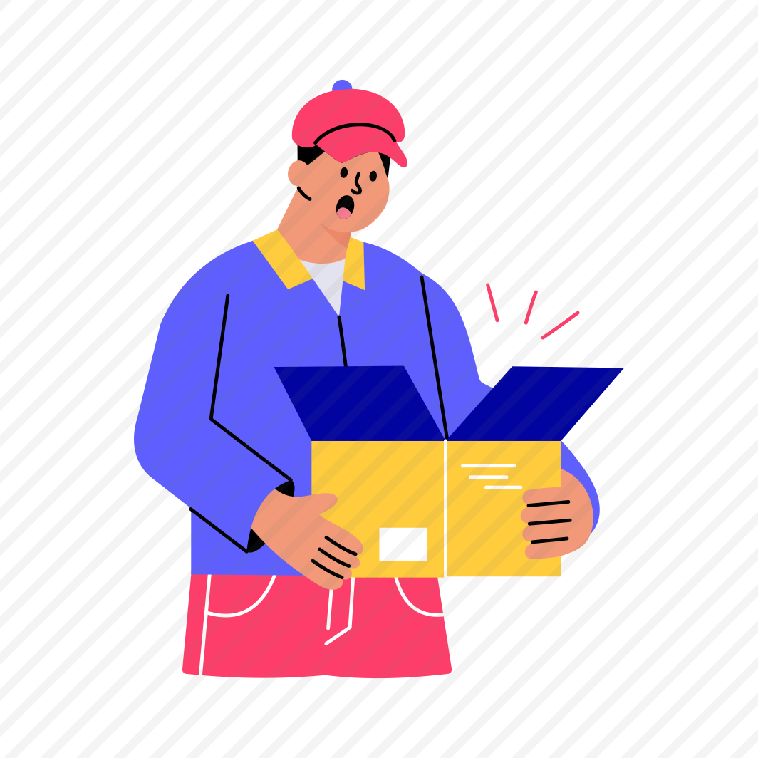 Open Parcel, Package, Unbox, Curious, Surprised preview