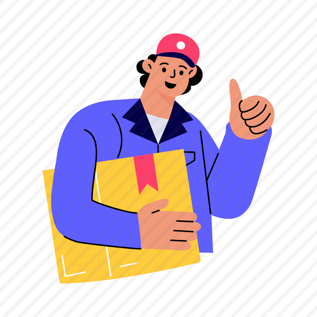 Successful Delivery, Happy, Thumbs Up, Finished, Complete preview