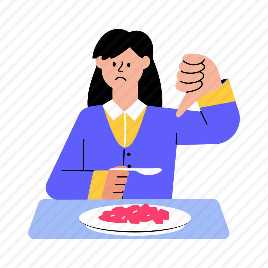 Unhappy Customer, Dislike, Sad, Dissatisfaction, Thumbs Down preview