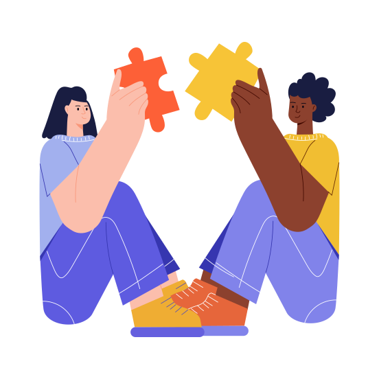 Acceptance, Diversity, Harmony, Together, Empathy illustration