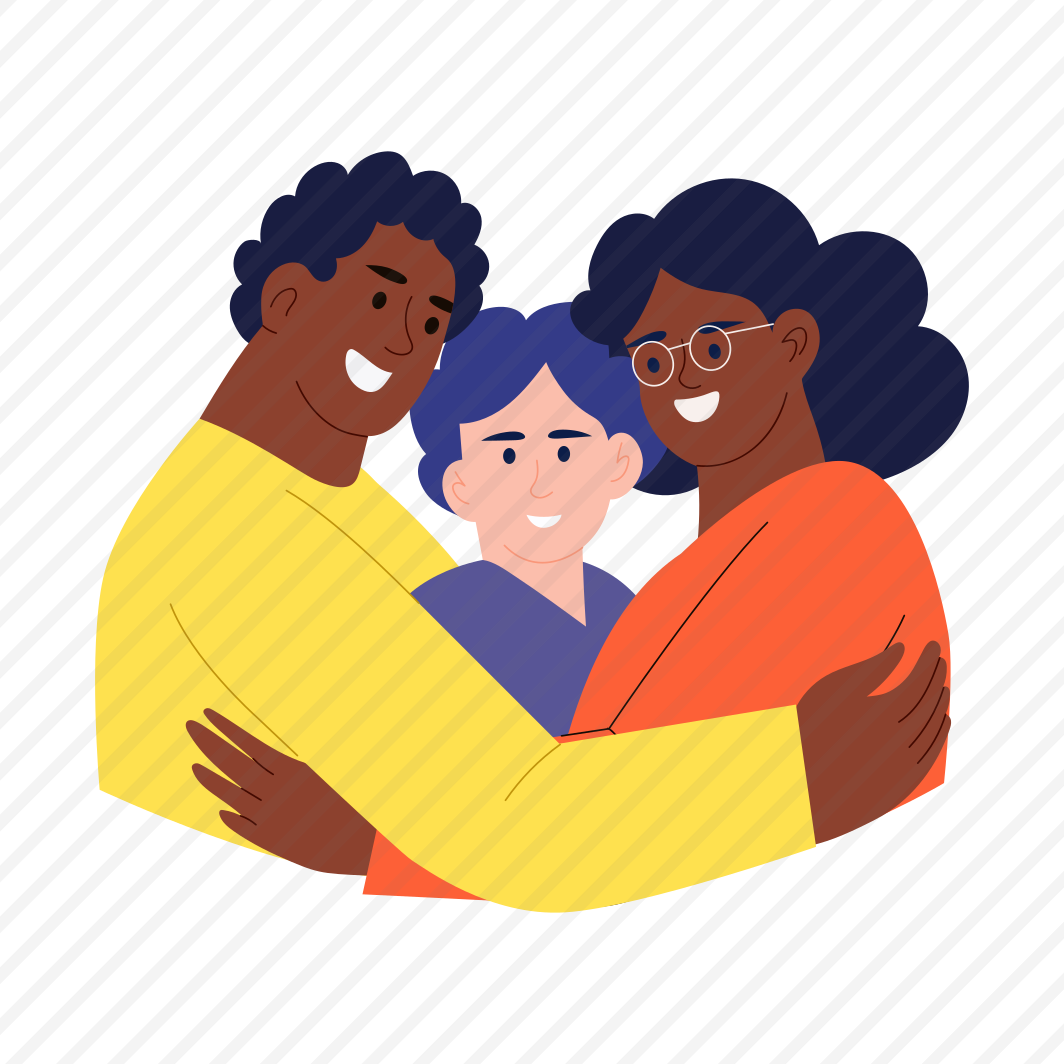 Adoptive Family, Parents, Loving, Compassion, Embrace preview