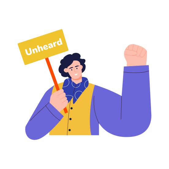 Break Silence, Activism, Rights, Equality, Justice, illustration