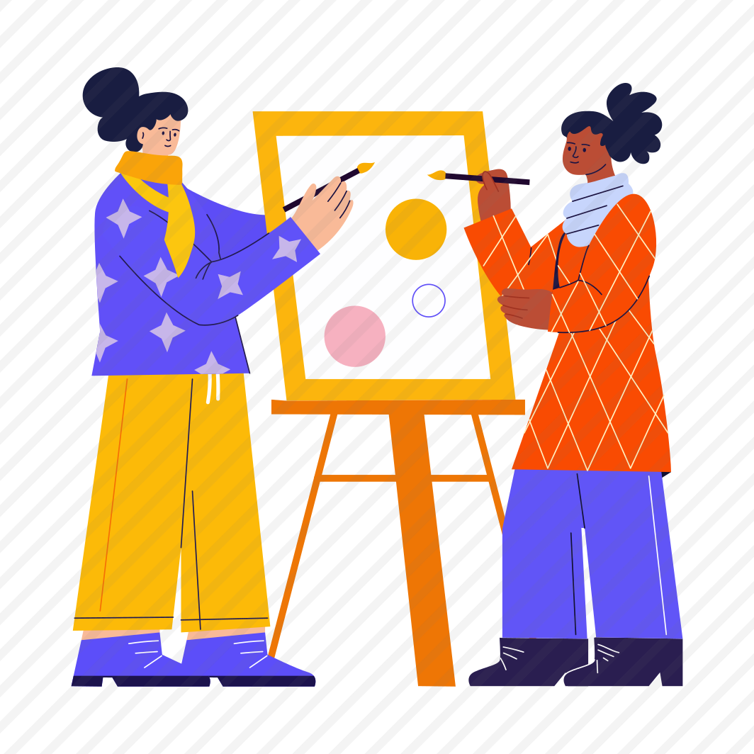 Colour Harmony, Painting, Canvas Art, Friends, Diversity preview