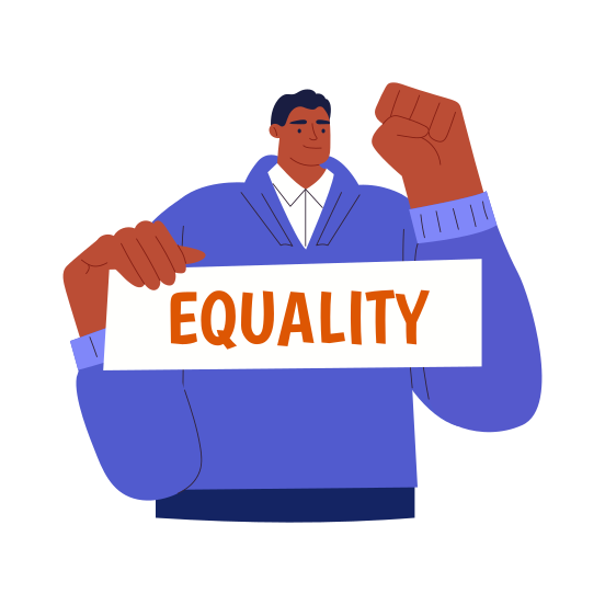 Equality, Activism, Signage, Rights, Justice illustration