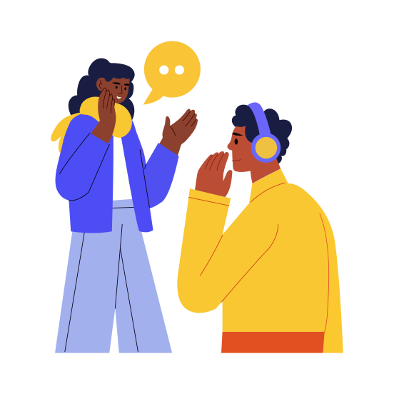 Gender Respect, Communication, Listening, Talking, Conversation, illustration