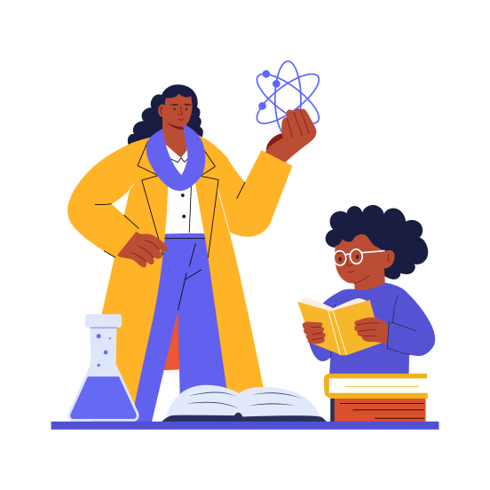 Monitoring Youth, Teaching, Education, Mentor, Student, illustration