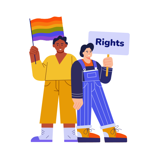 Peaceful Protest, Rights, Equality, Advocacy, Activism illustration