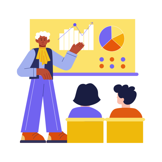 Presentation, Teaching, Educating, Lecture, Class illustration