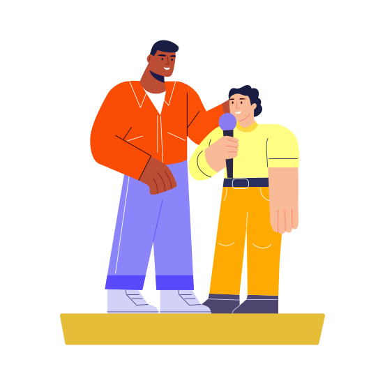 Supportive Partner, Companion, Friends, Best Friends, Friendship illustration