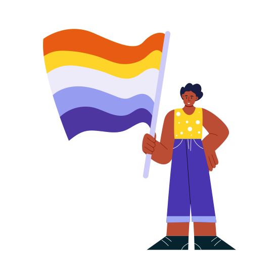 Transgender Visibility, Flag, Lgbtq, Equality, Diversity illustration