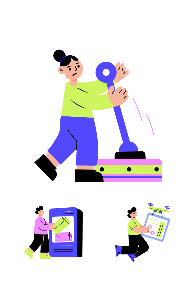 Machine Illustration Art Set Large Set Preview