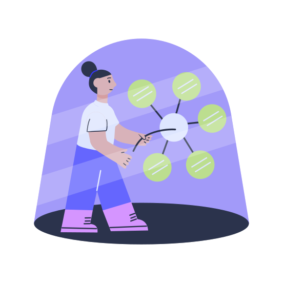 Ai Network, Connectivity, Modules, Technology, Automation illustration