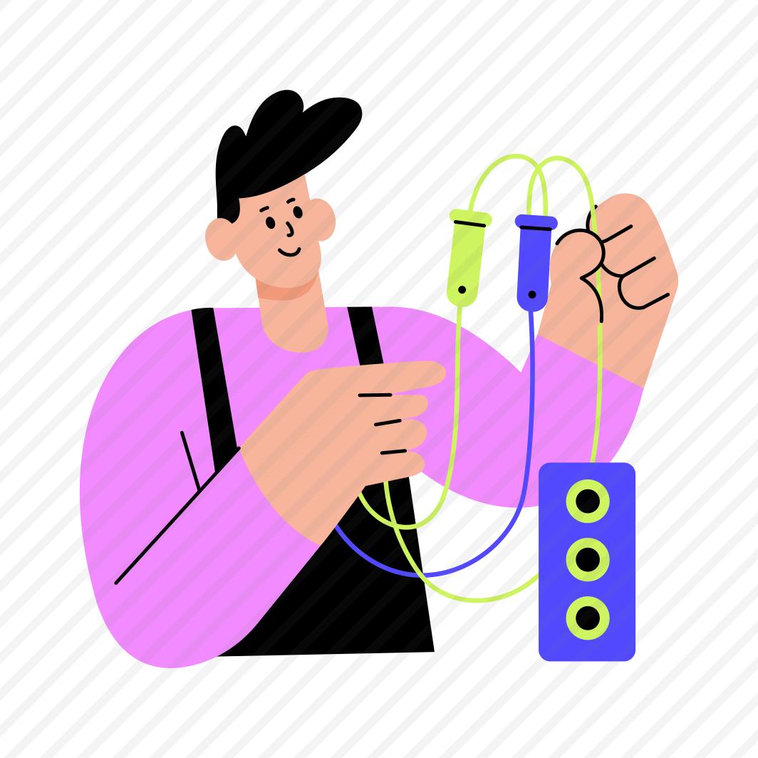 Connecting Wires, Technician, Electrician, Repairing, Maintenance preview