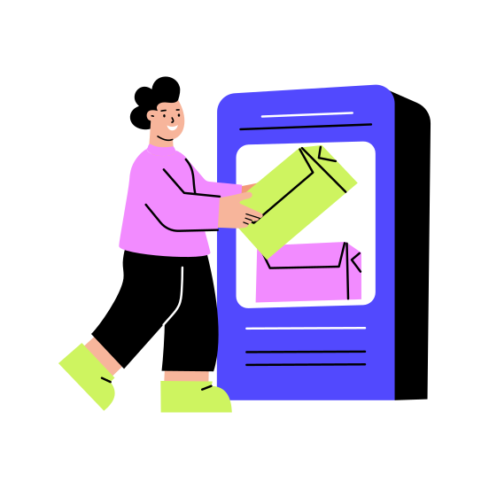 Dispatch Parcel, Delivery, Shipping, Order, Technology illustration