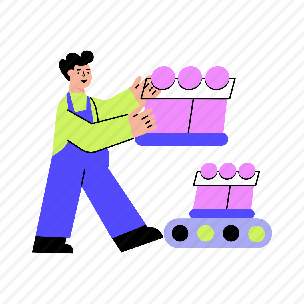 Feeding Conveyor, Production, Manufacturing, Machine, Worker preview