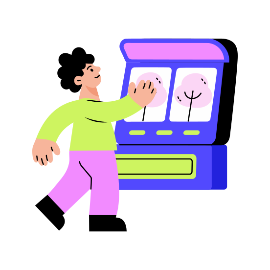 Game Machine, Arcade Machine, Entertainment, Fun, Technology illustration