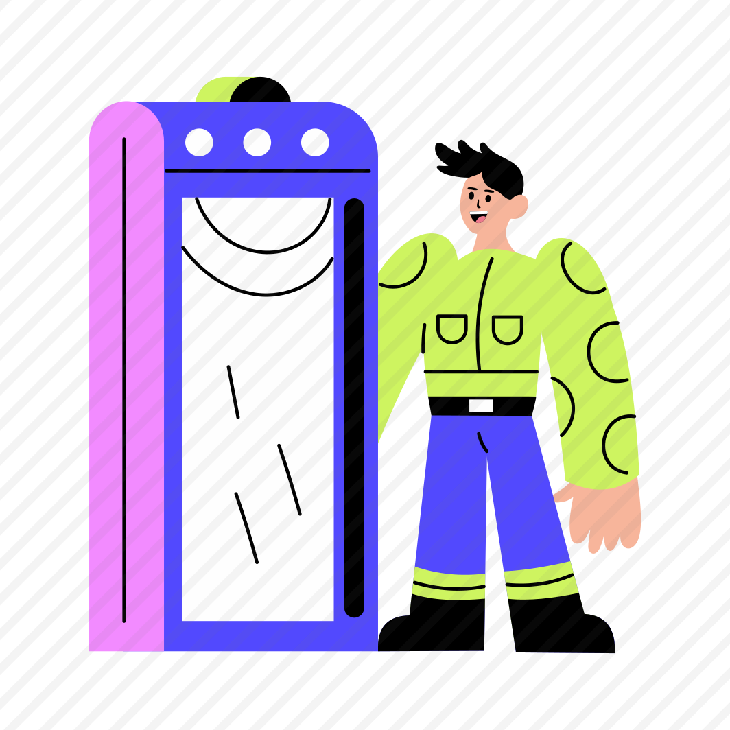 Metal Detector, Walkthrough, Scanning, Entrance, Security preview