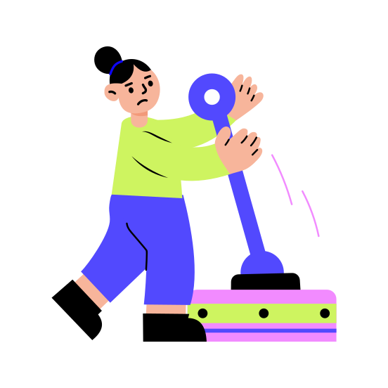 Pulling Lever, Controller, Operator, Worker, Expert illustration