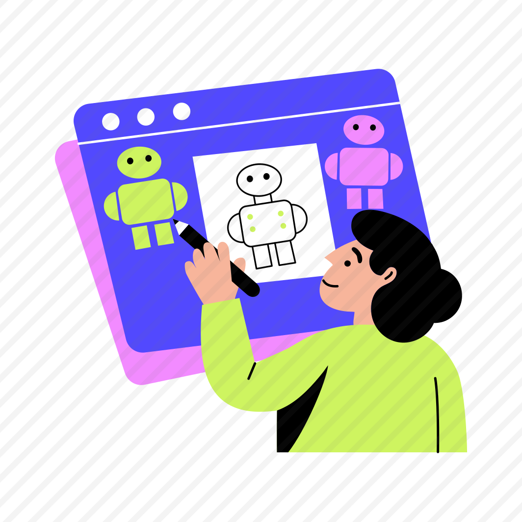 Robot Blueprint, Prototyping, Drafting, Drawing, Sketching preview