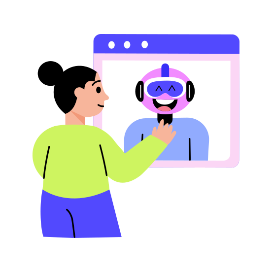 Robot Chat, Talk, Conversational, Ai, Bot illustration