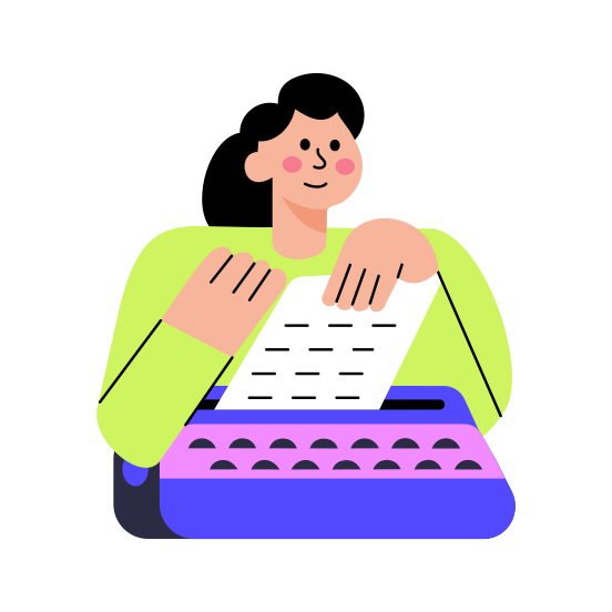 Typewriter, Keyboard, Writing, Machine, Technology illustration