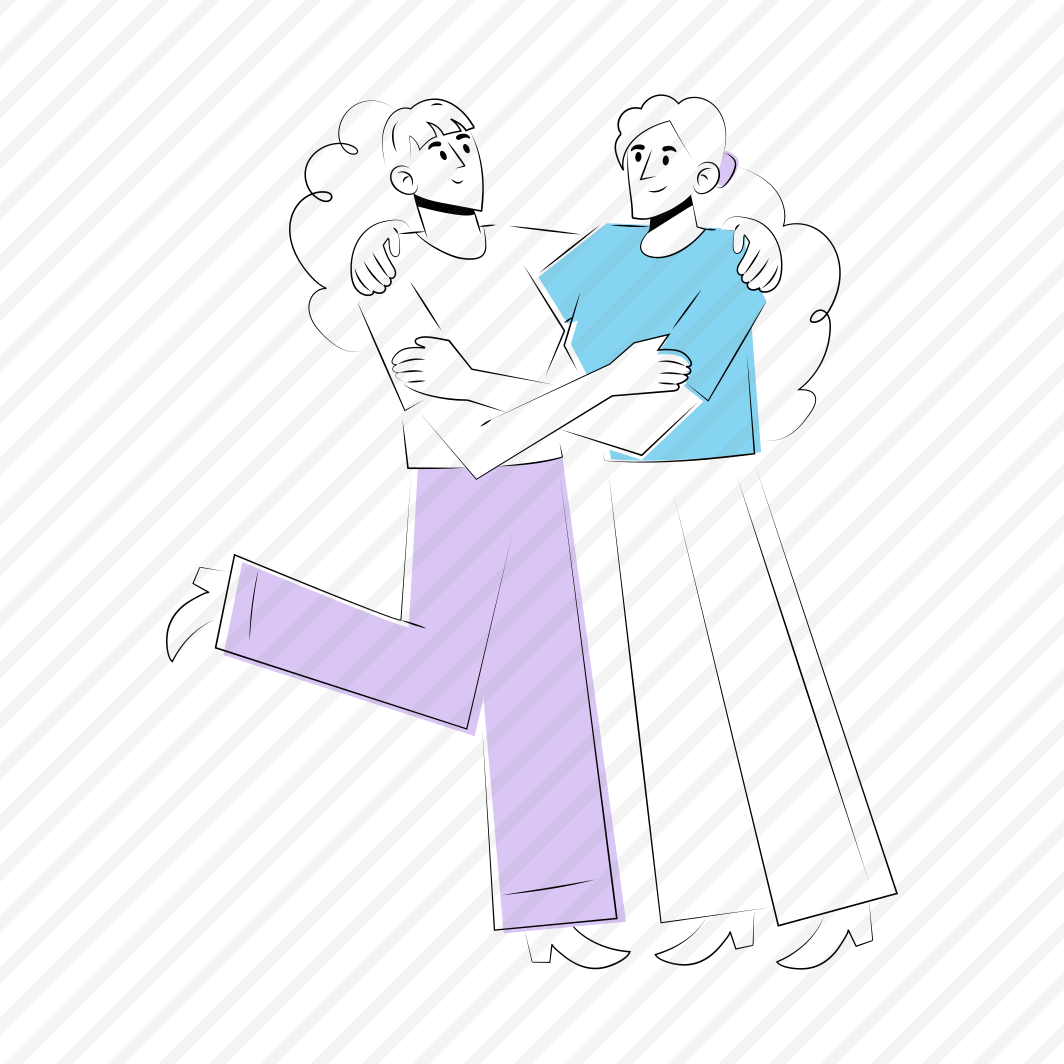 Bff Hug, Besties, Friends Forever, Togetherness, Happy preview