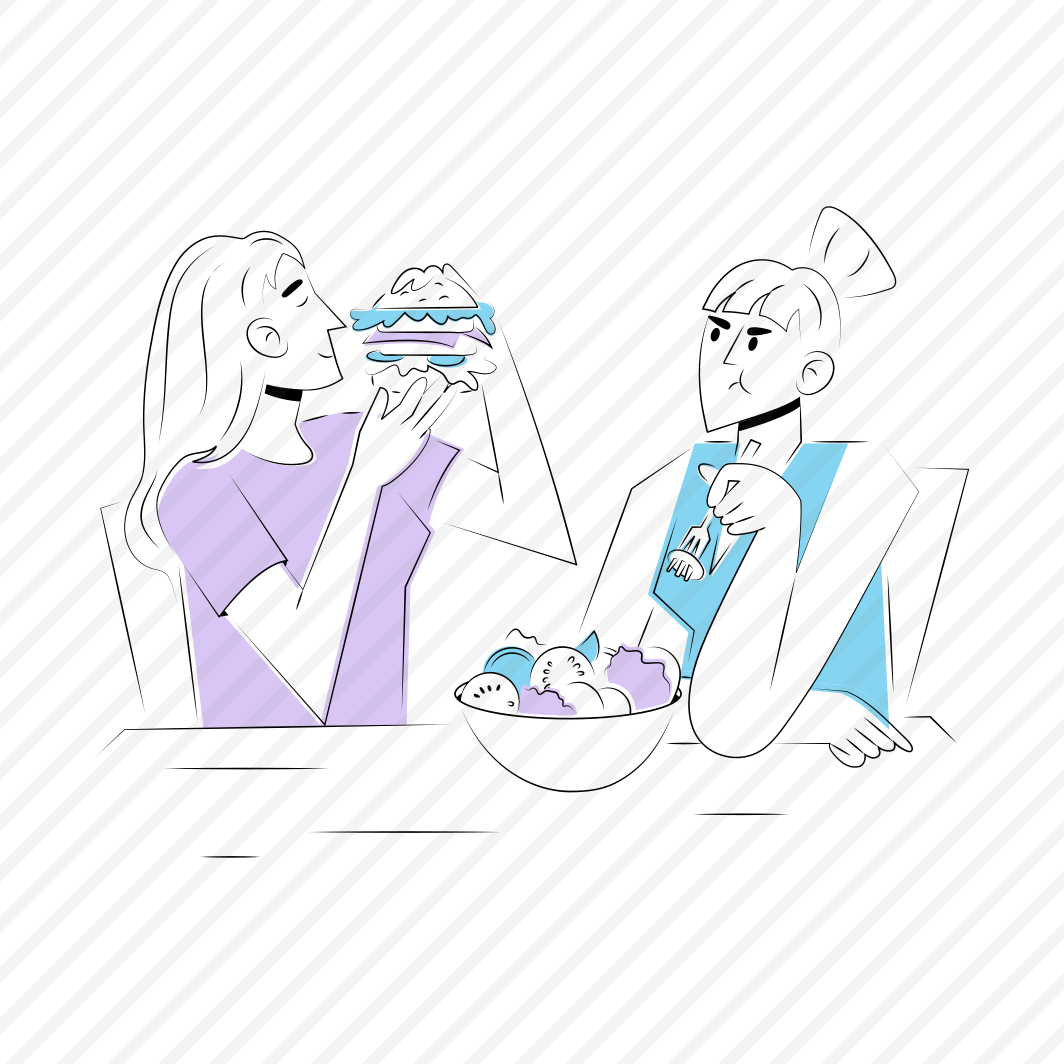 Eating Food, Meal, Friends, Friendship, Teasing preview