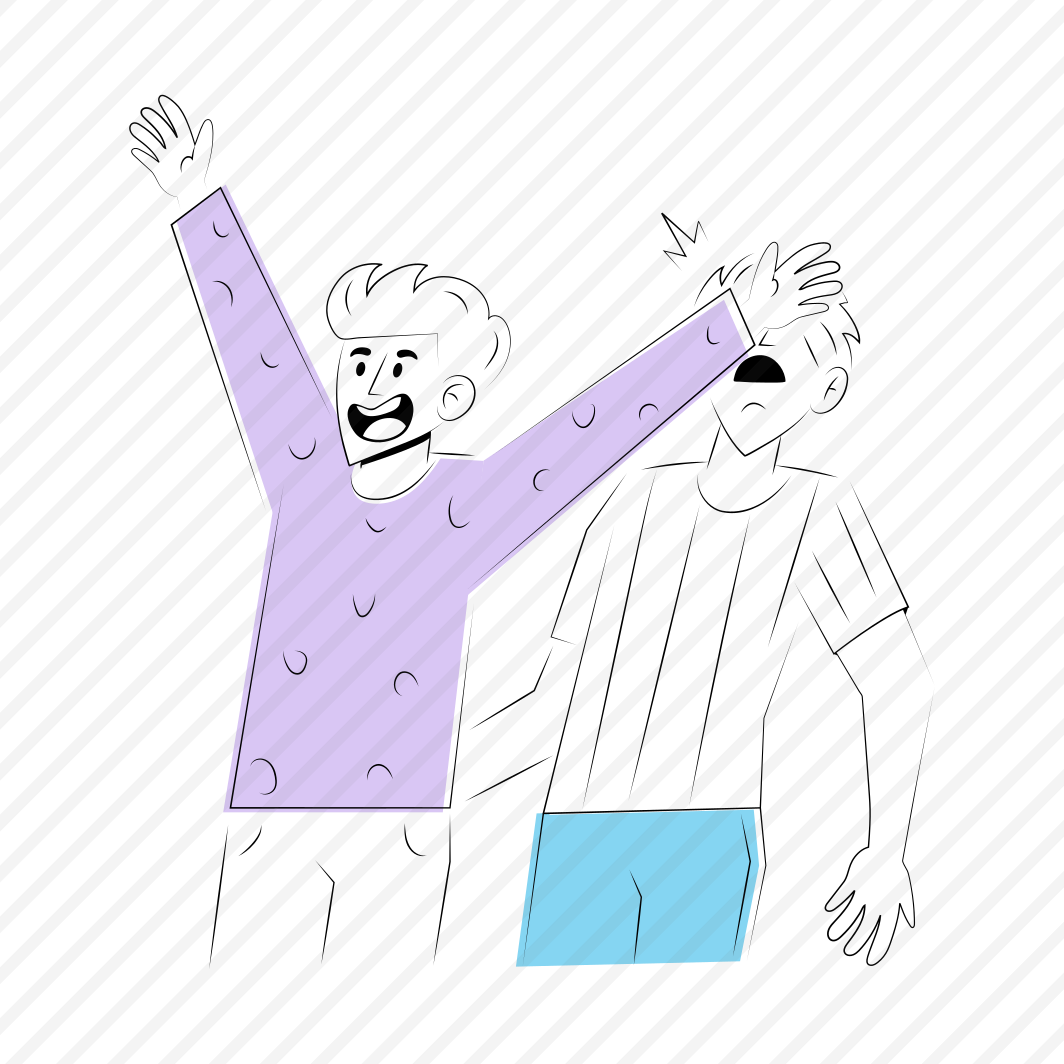 Excited, Hitting, Celebration, Fun, Friends preview