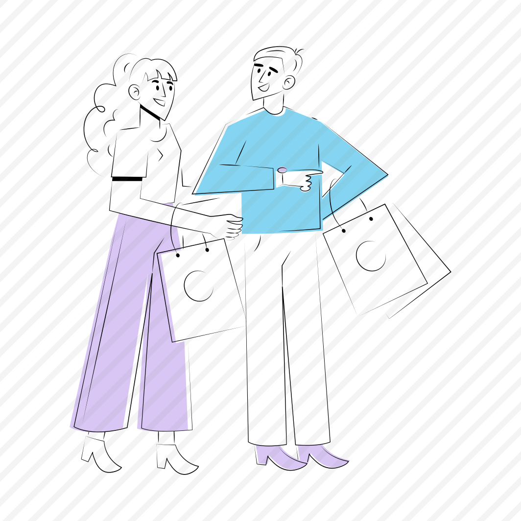 Friends Shopping, Buying, Retailing, Fun, Togetherness preview