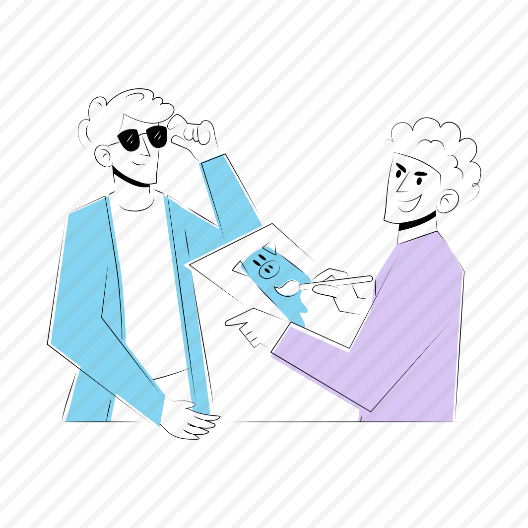 Funny Portrait, Painting, Picture, Drawing, Teasing Friend preview