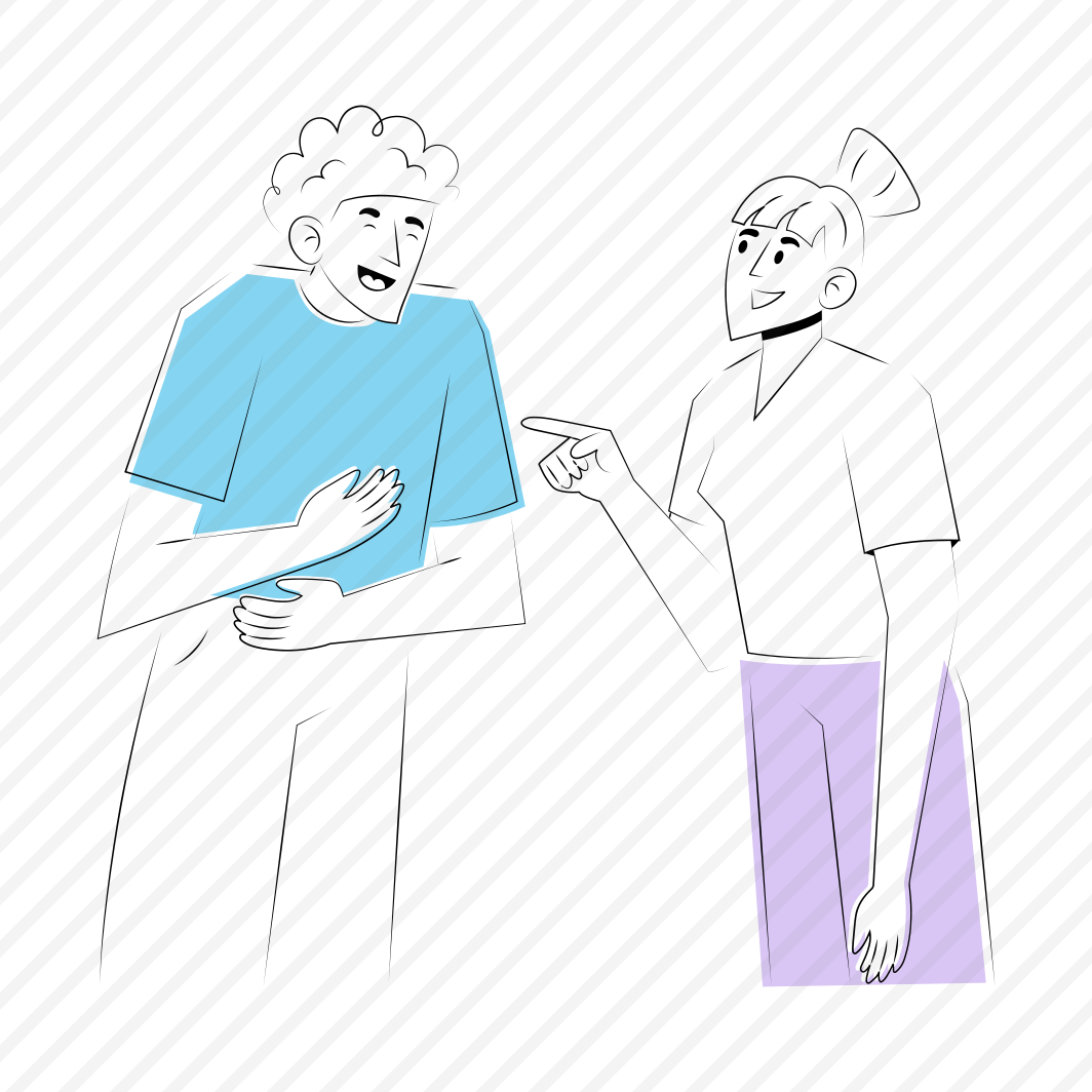 Laughing Buddies, Talking, Chatting, Conversation, Jokes preview