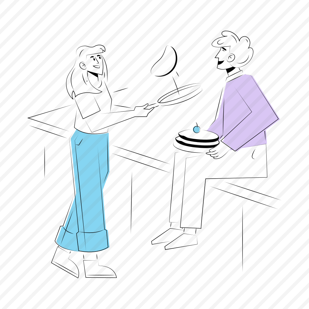 Making Pancakes, Cooking, Food, Togetherness, Happy preview