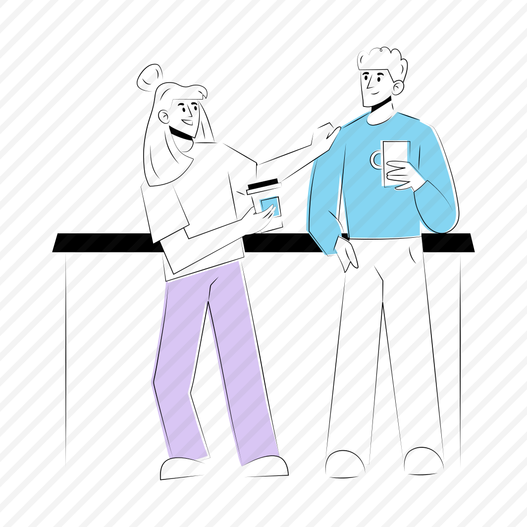 Casual Conversation, Friends, Talking, Chatting, Drinking Coffee preview