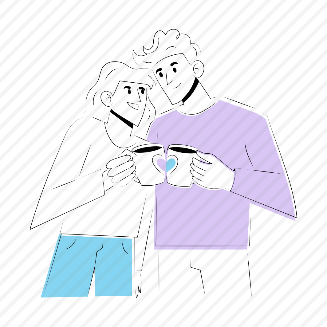 Coffee Date, Couple, Spouses, Romantic, Affection preview