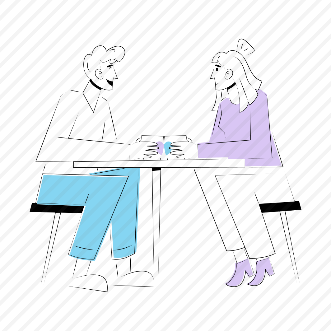 Coffee Romance, Couple, Dating, Drinking Coffee, Spouses preview