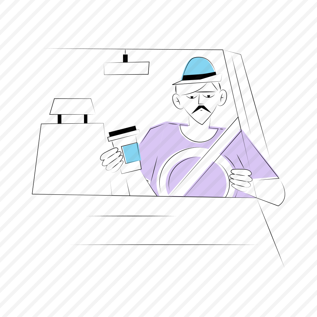 Driver, Cab, Taxi, Drinking Coffee, Tea preview