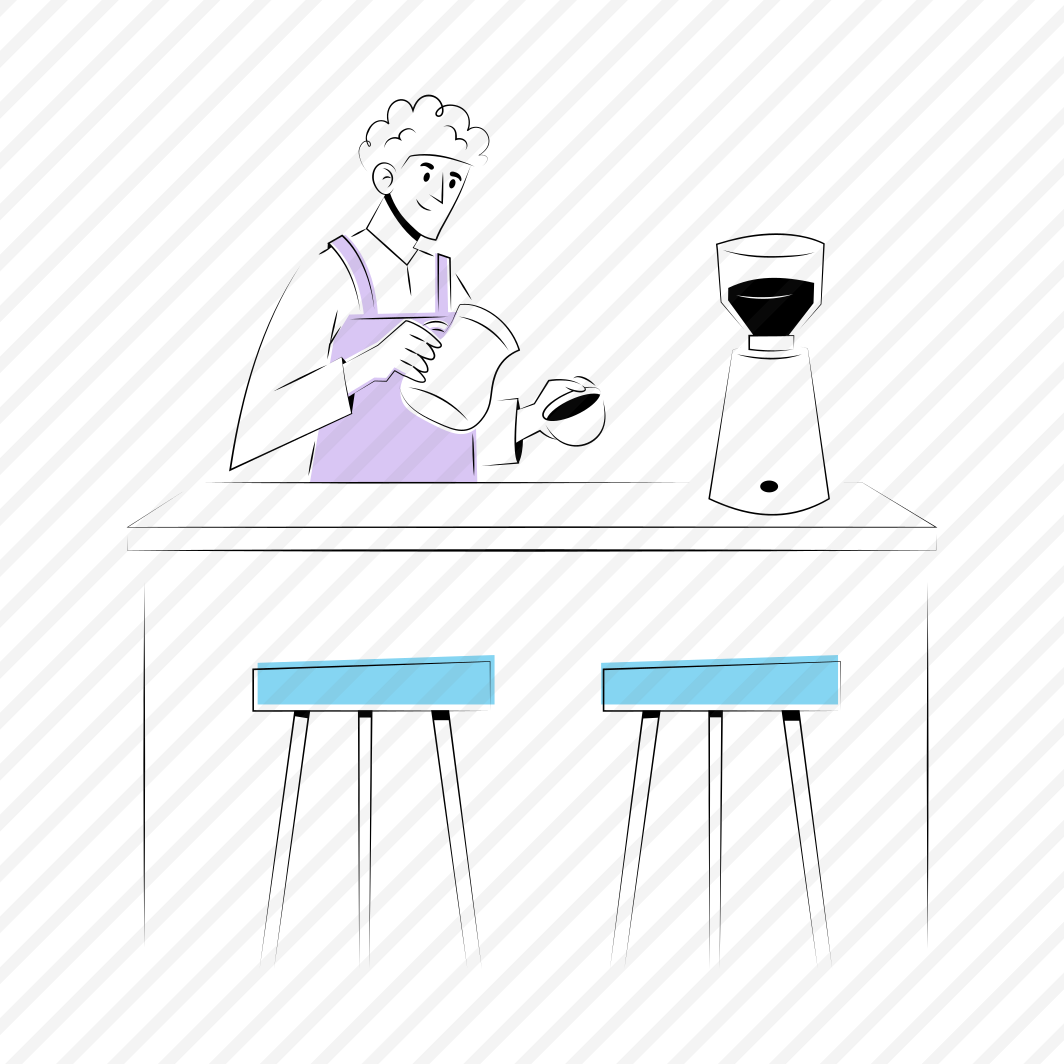 Espresso Bar, Shop, Coffee, Drink, Serving preview