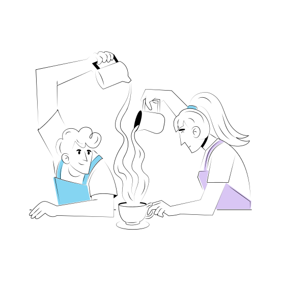 Making Coffee, Drink, Beverage, Fun, Espresso illustration