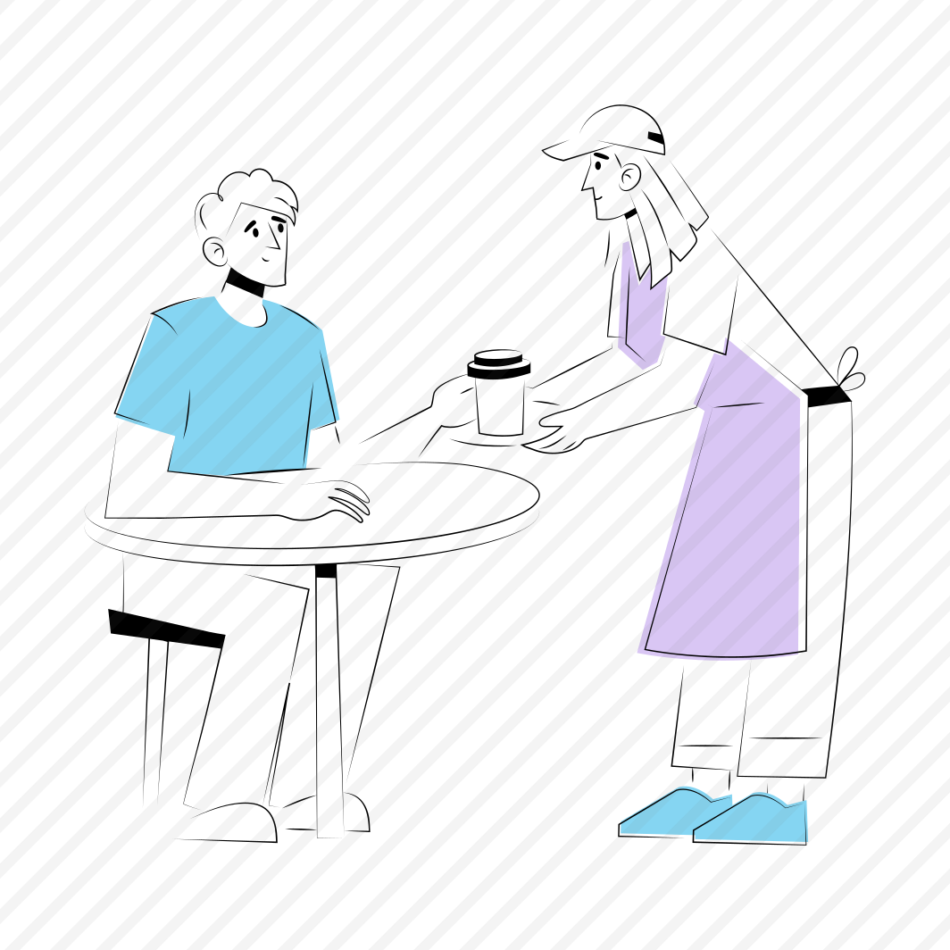 Serving Coffee, Beverage, Drink, Cafe, Customer preview