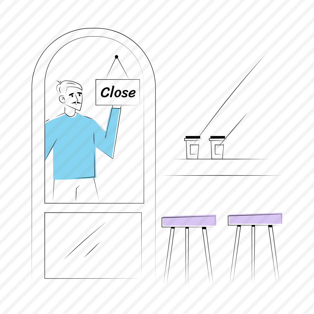 Shop Closed, Signboard, Unavailable, Cafe, Bar preview