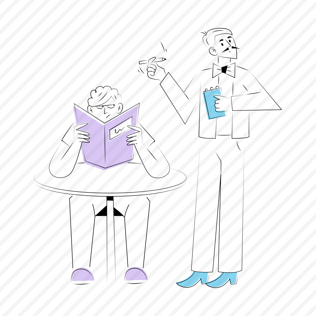 Taking Order, Restaurant, Cafe, Customer, Misbehave preview