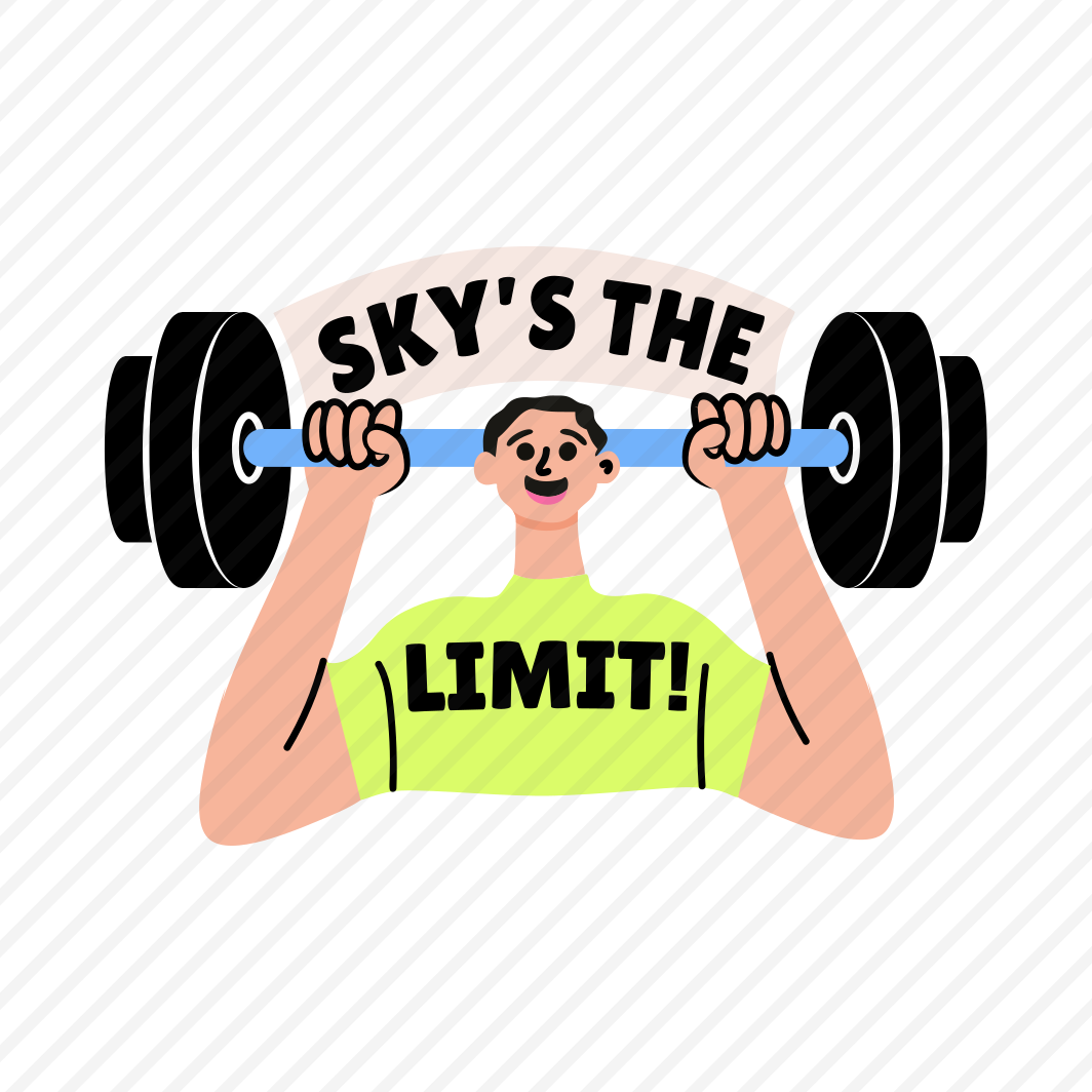 Barbell Exercise, Fitness, Workout, Dumbbell, Typography preview