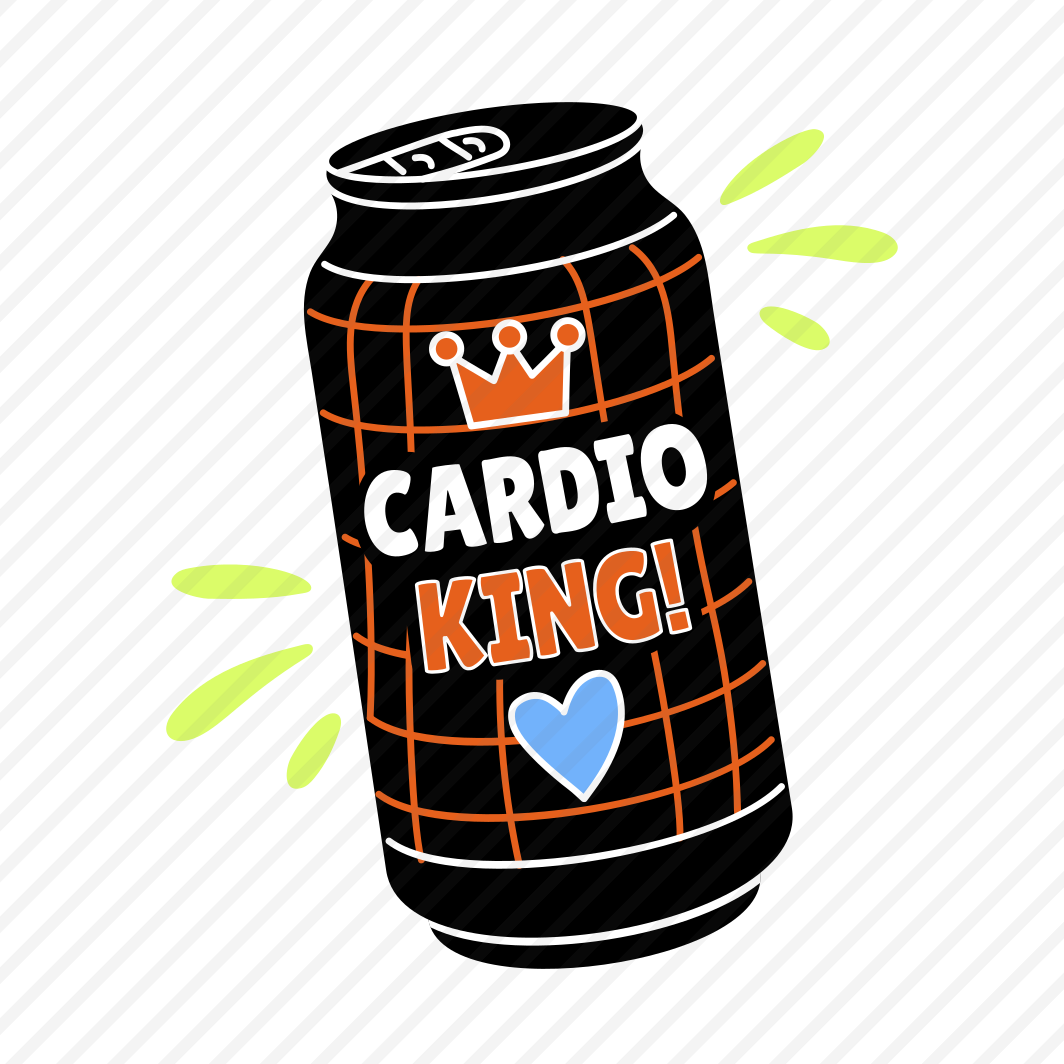 Cardio Drink, Fitness, Can, Energy, Typography preview