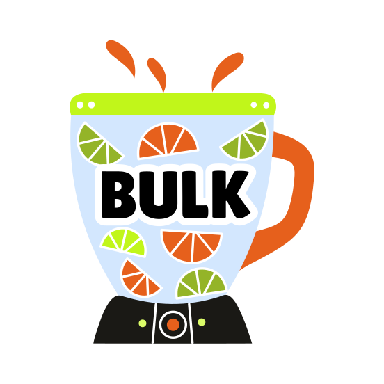 Citrus Blend, Fitness, Drink, Liquid, Typography illustration