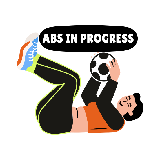 Core Exercise, Workout, Fitness, Exercise, Typography illustration