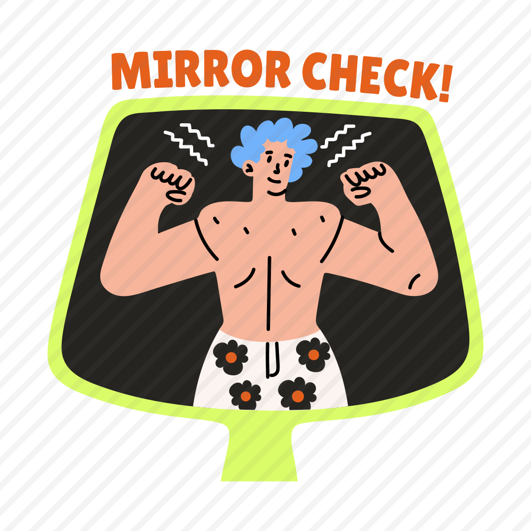 Flexing Muscles, Biceps, Fitness, Workout, Typography preview