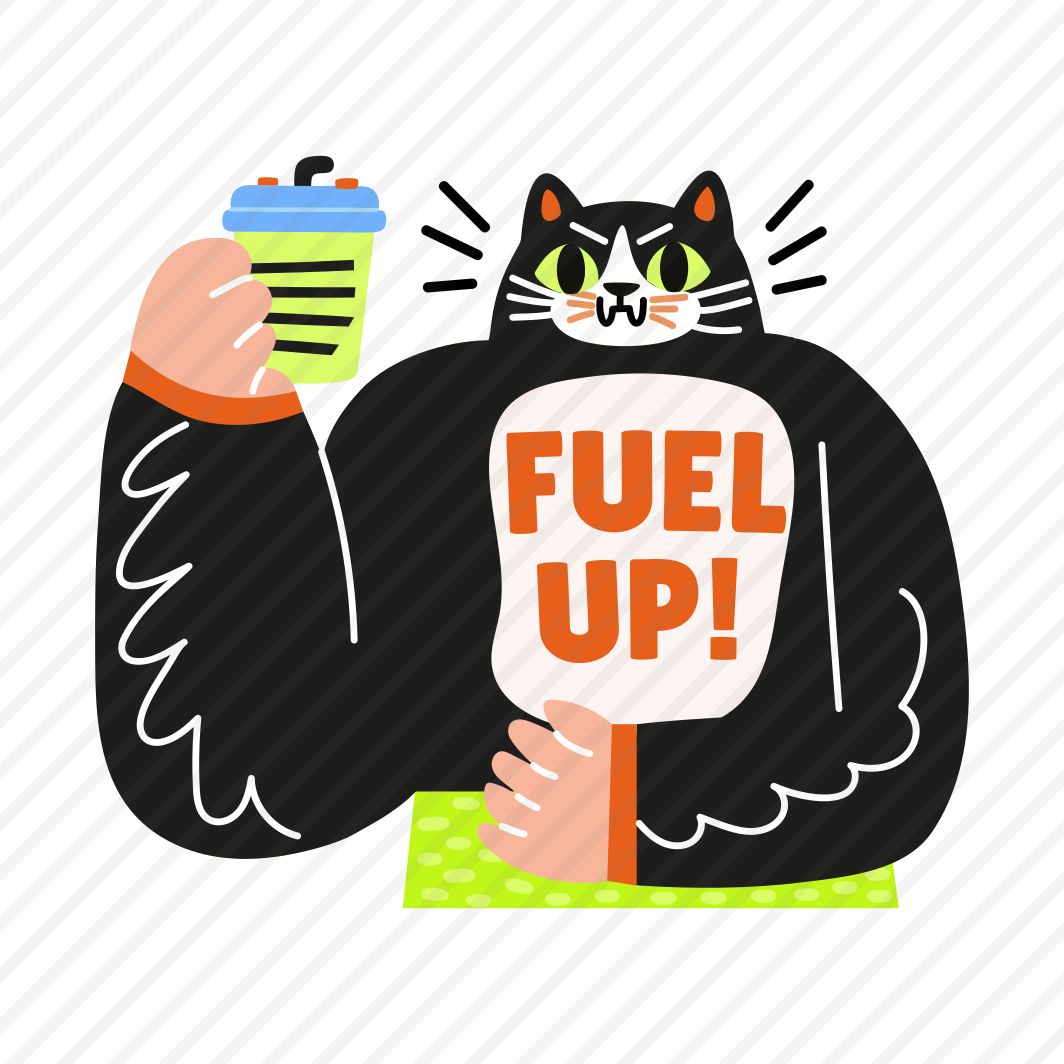 Fuel Up, Drink, Energy, Fitness, Typography preview