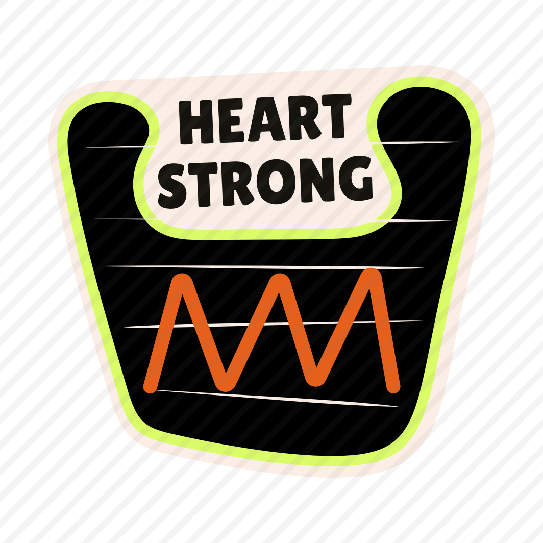 Heart Beat, Pulse, Cardio Health, Monitor, Typography preview
