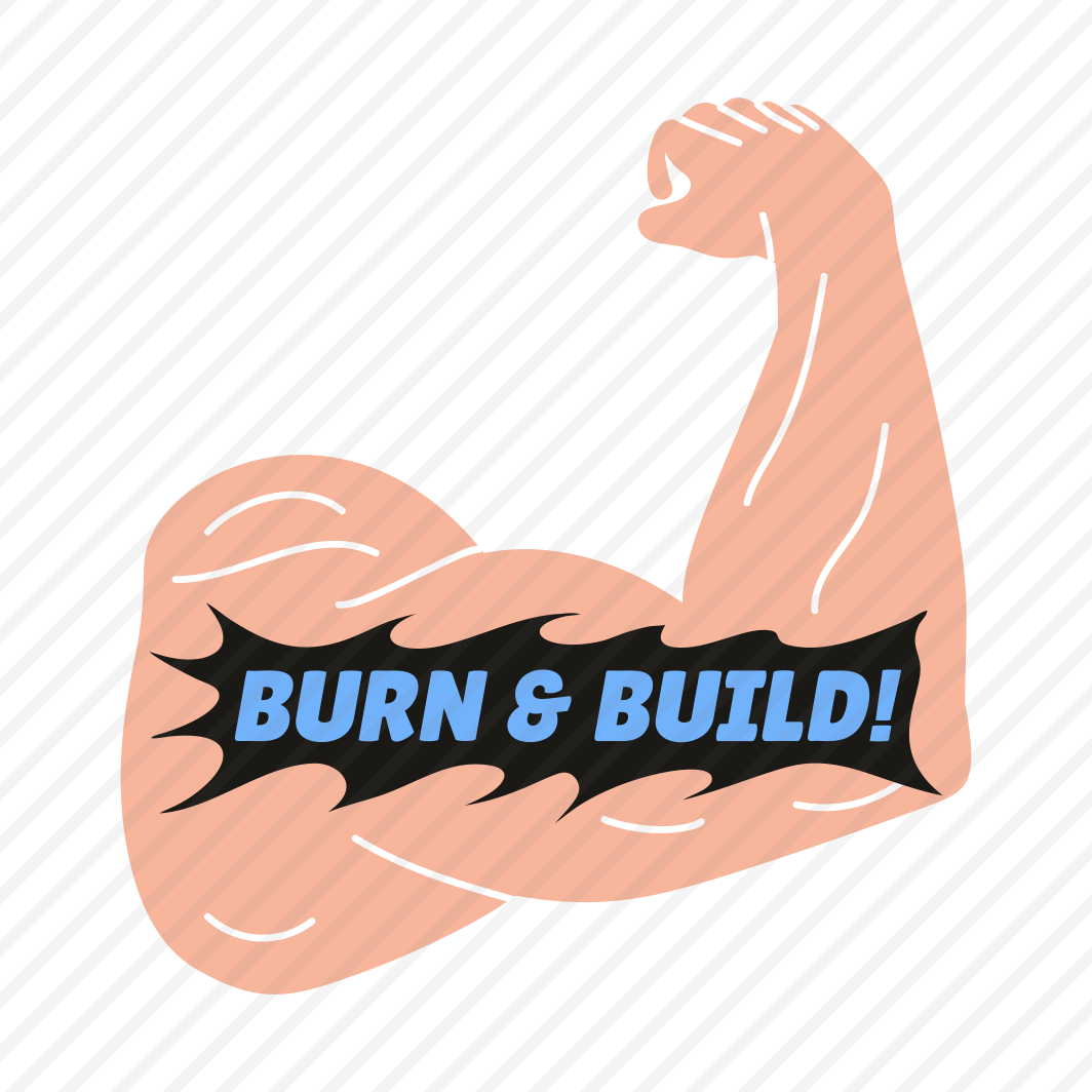 Muscular Arm, Fitness, Workout, Flexing, Typography preview
